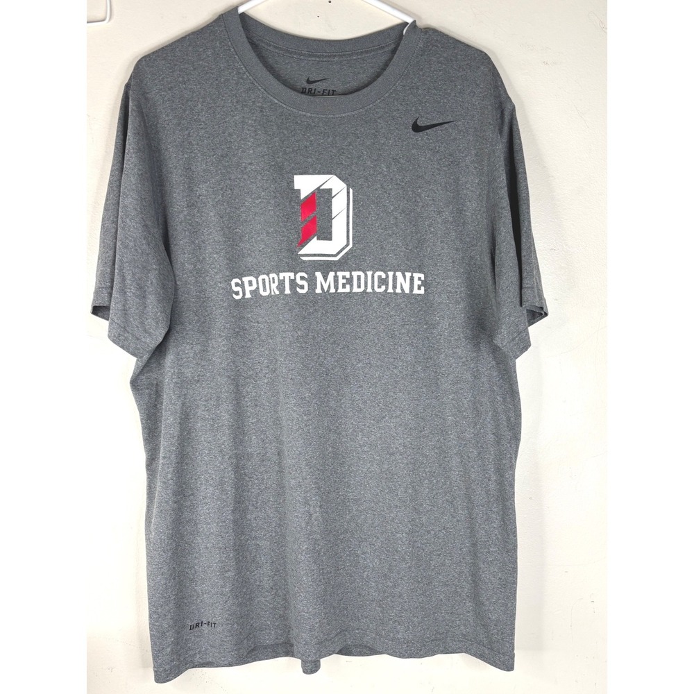 Nike T-Shirt Dayton Flyers Sports Medicine Mens Large Gray Dri-FIT 384407-091